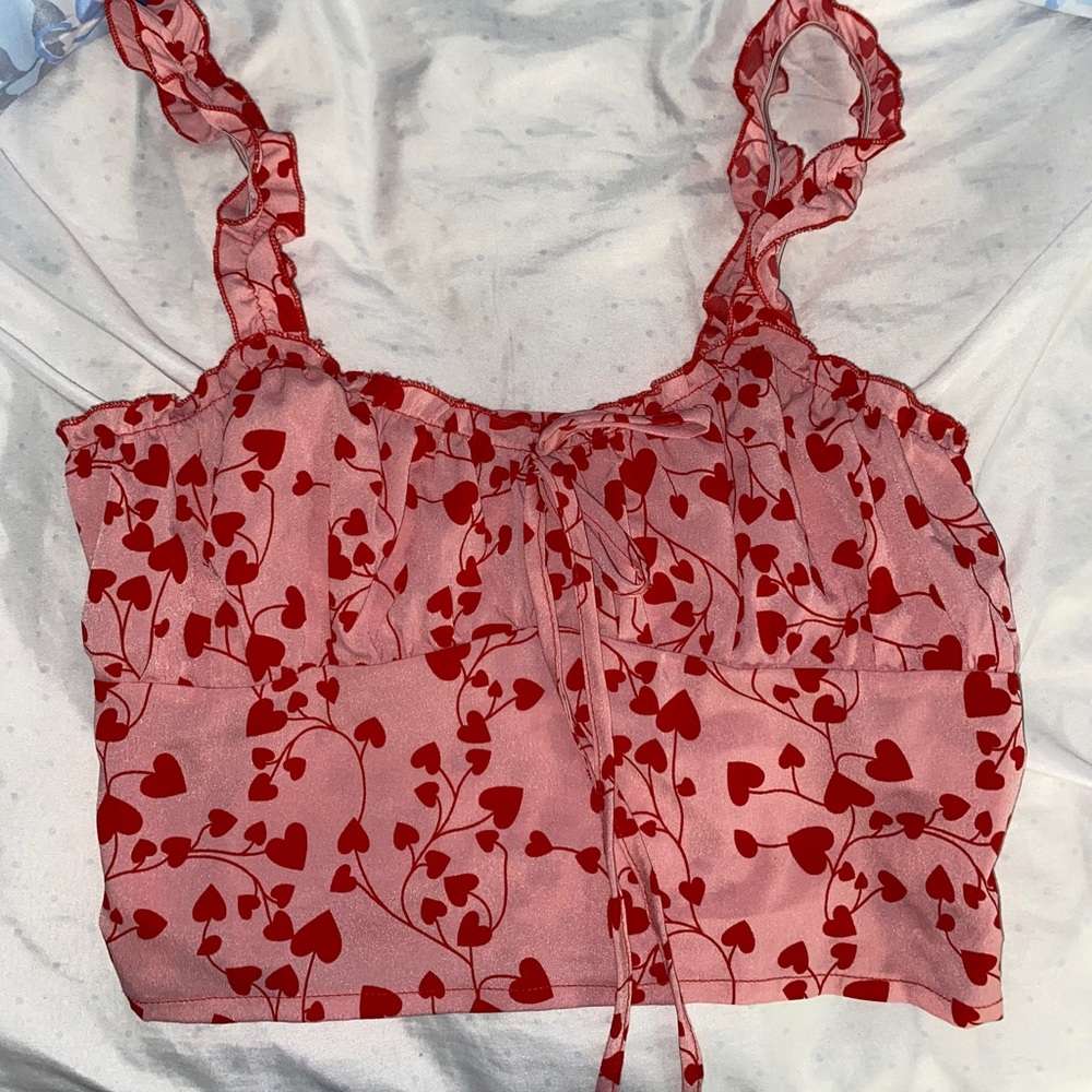 Heart vintage crop top